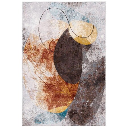 Safavieh 4 x 6 ft. Aria Rectangle Power Loomed Rug Ivory & Red ARA180Q-4